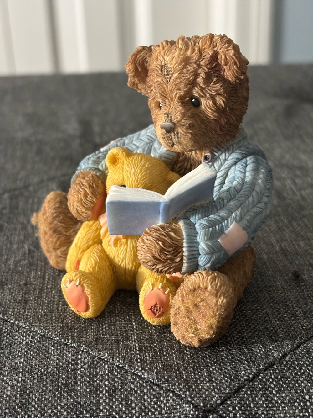 1999 Cherished Teddies Baxter and Friends "Size of the Heart" 644358F Figurine